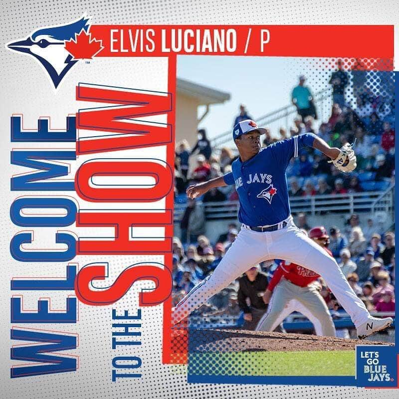 トロント・ブルージェイズさんのインスタグラム写真 - (トロント・ブルージェイズInstagram)「The first @mlb player born in the 2000s. Welcome to The Show, @lucianoelvis!」4月1日 4時01分 - bluejays