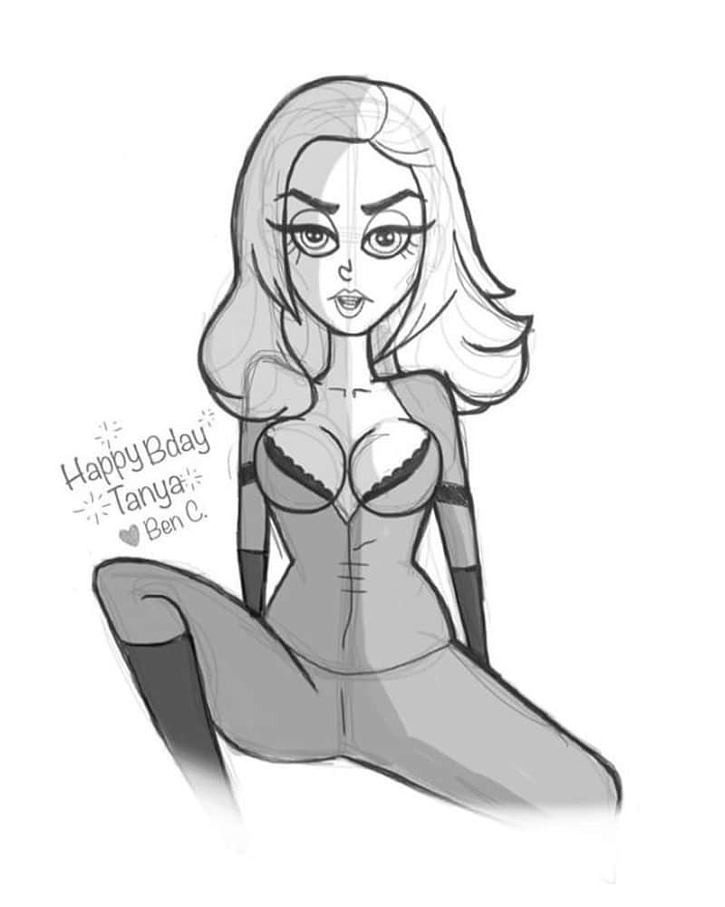 ターニャ・テイトさんのインスタグラム写真 - (ターニャ・テイトInstagram)「Thank you @bencamberos I love my happy birthday drawing ✍️🥰 Your work rocks!! — — ‪What superhero am I?🦸‍♀️ ‬ —- —- #tanyatatesuperhero #cosplay #tanyatate #itsmybirthday #happybirthday #happybirthdaytome #bencamberos」4月1日 14時23分 - tanyatate