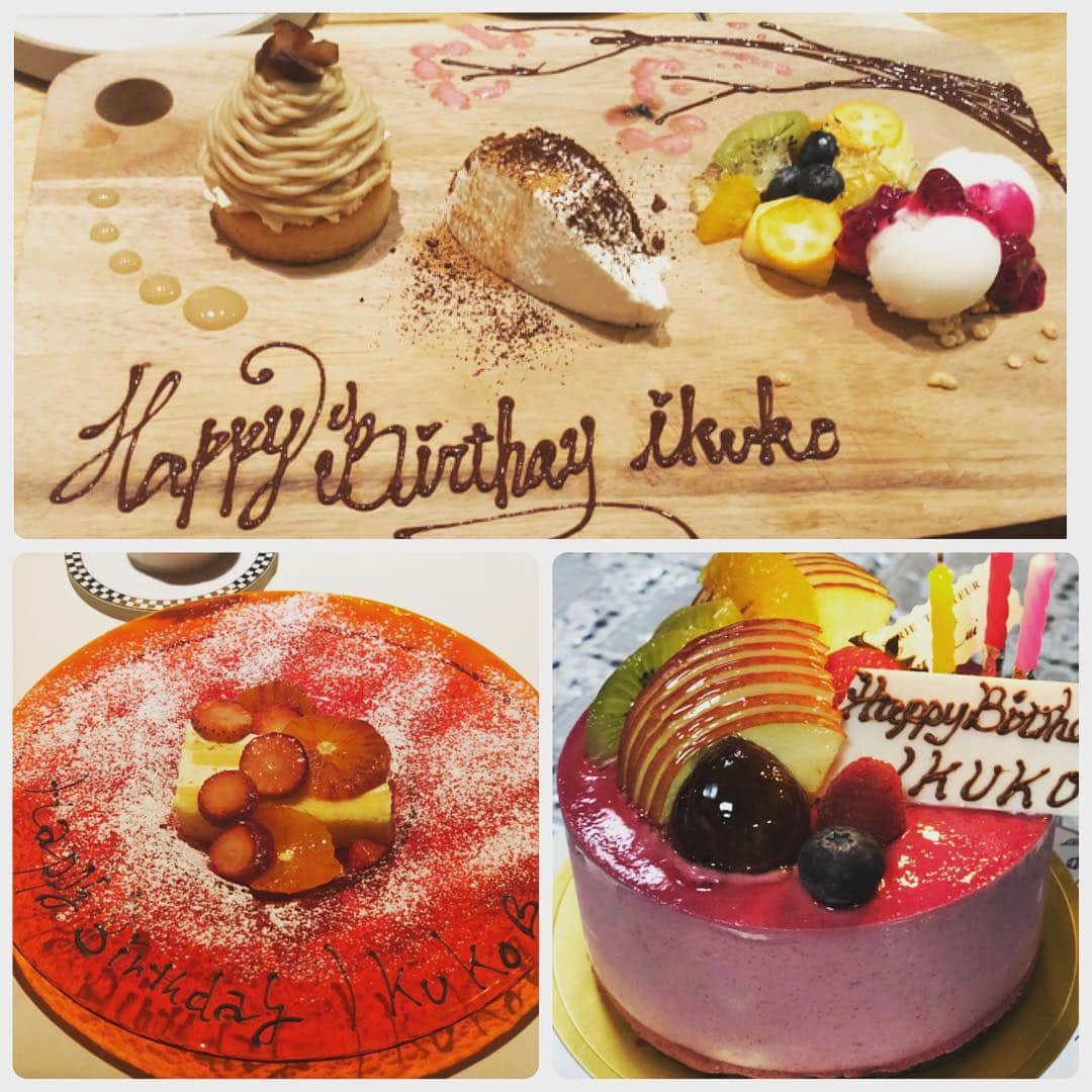 のインスタグラム：「🎂🎂🎂🎂 誕生日をお祝いしていただきました。幸せ者です。 何歳になっても嬉しいものです。 ありがとうございます😊 . メッセージもたくさんありがとうございました。」