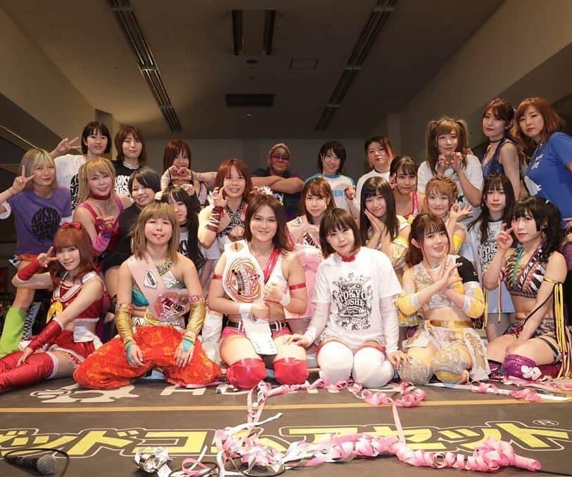 のインスタグラム：「この団体で本当に楽しい もっと戦いたい #博多スターレーン #東京女子プロレス#tjpw #アジャコング さん #本当にいい試合 #タイトルマッチ」