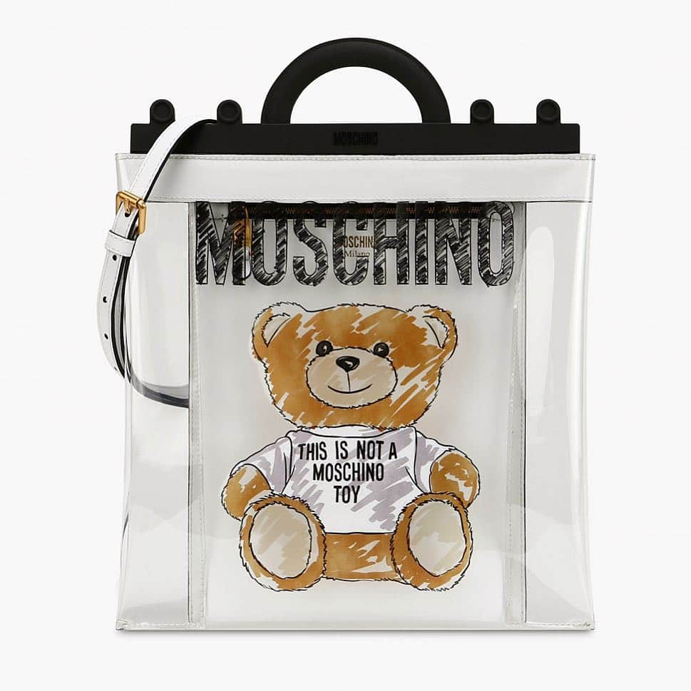 Moschinoさんのインスタグラム写真 - (MoschinoInstagram)「Moschino PVC shopper with brushstroke Teddy Bear on moschino.com and Moschino Shops #moschino @itsjeremyscott」4月1日 6時20分 - moschino