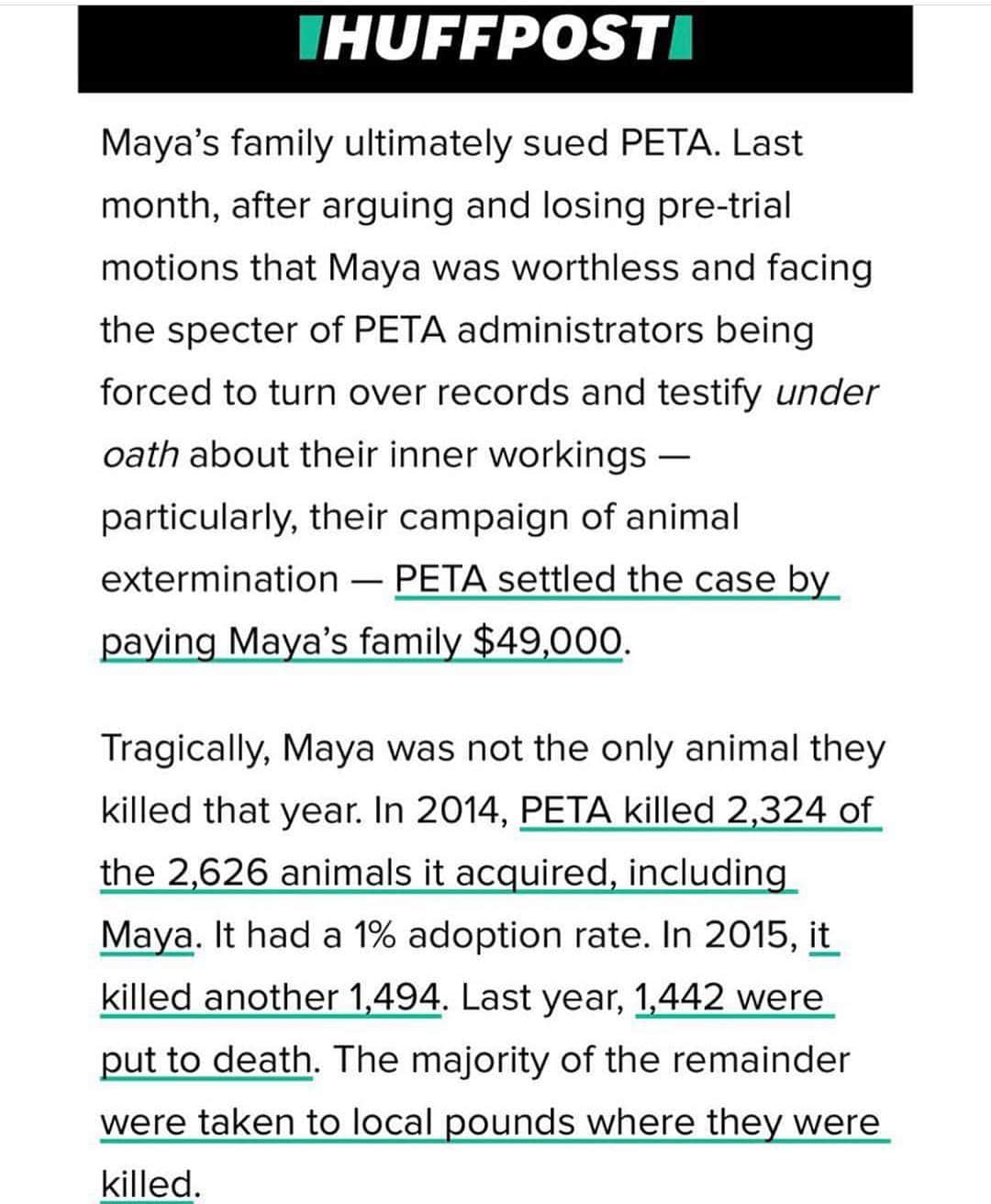 Black Jaguar-White Tiger さんのインスタグラム写真 - (Black Jaguar-White Tiger Instagram)「SO PETA STOLE THIS CHIHUAHUA FROM A HOUSE, KILLED HER AND HAD TO SETTLE... @peta . .  PETA HAS KILLED 84.5 percent of Animals received by them since it was created. In 2018, they received 56 million dollars in donations. In the same 2018, THEY KILLED 71.4 percent of the Animals they received. Isn’t it beautiful when the truth comes out?  #PETAKILLS @peta  www.PetaKillsAnimals.com」4月1日 6時40分 - blackjaguarwhitetiger