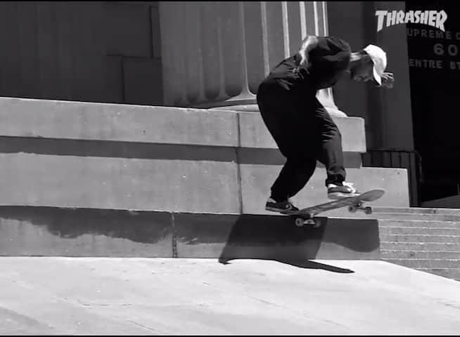 スラッシャーのインスタグラム：「👉🏽 @kauecossa in @chrystienyc’s ‘Chapter One’ video. Now playing on ThrasherMagazine.com 📡」