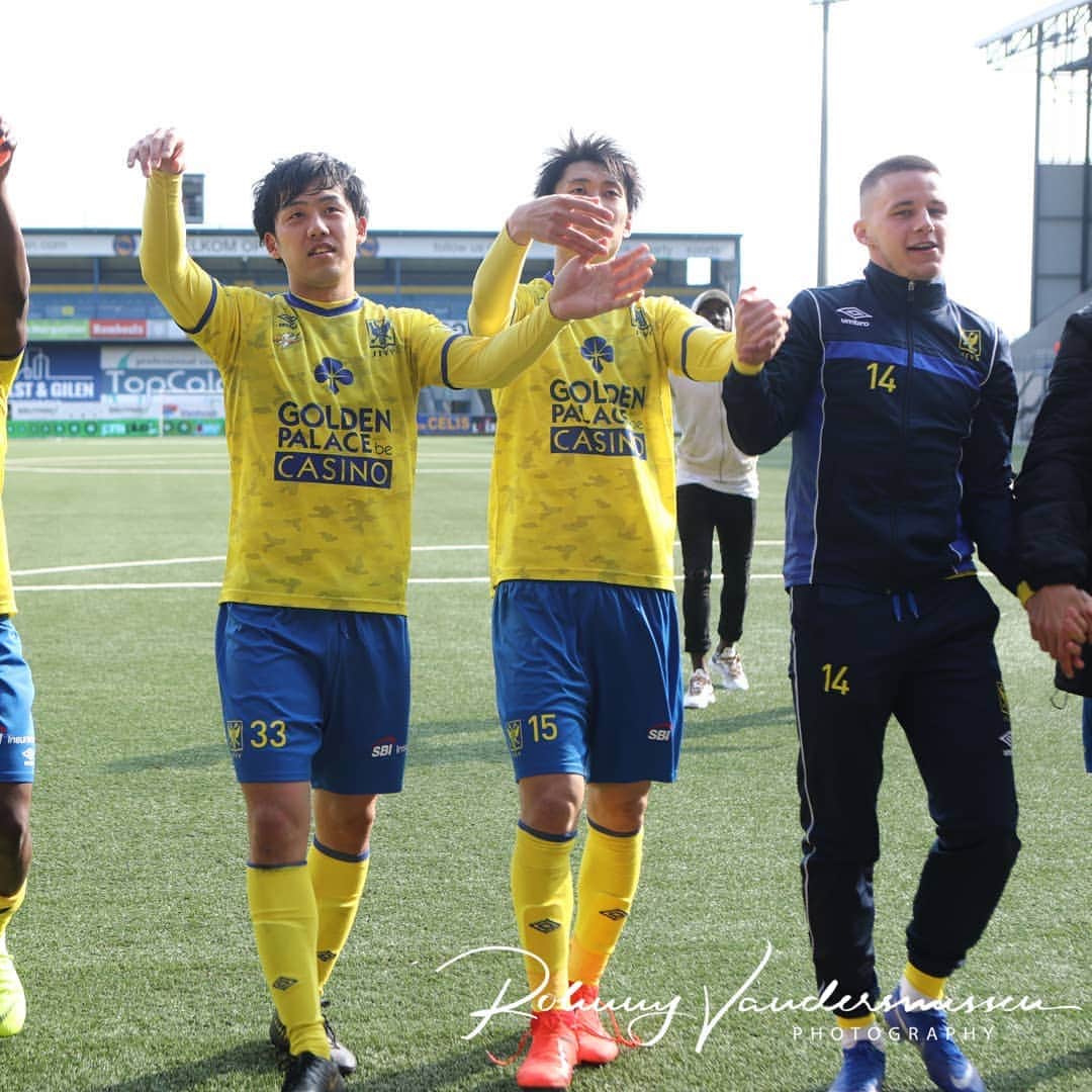 遠藤航のインスタグラム：「今日のプレーオフ初戦で復帰しました！ 3-1 勝利⚽‼️ ここからさらにコンディション上げていきます👍  Great victory today! It was very important. I'll prepare better for the next match. . . . #stvv #belguim #football #⚽ #シントトロイデン #ベルギー #🇧🇪 #po #プレーオフ #遠藤航 #wataruendo」