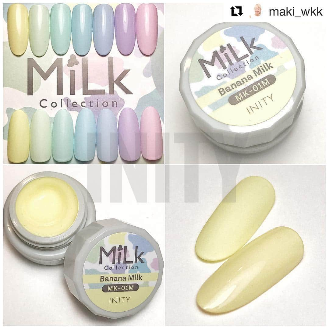 initygel_officialさんのインスタグラム写真 - (initygel_officialInstagram)「#Repost @maki_wkk with @get_repost ・・・ INITY 新色のご紹介 ・ ・ 3月12日に発売された MiLK collection♬ 春にぴったりなパステルカラー♡ 7色での展開となっています！ ・ Natural earth collection ( ﾅﾁｭﾗﾙｱ−ｽｺﾚｸｼｮﾝ) に続いて、ポコポコアートが可能なジェルとなっています✨ ・ ・ まずは、 MK-01M(Banana Milk)🍌 クリーミーなイエローカラーで これからの季節に活躍する事 間違いなし♬ ・ 発色よし！ 伸びよし！ レベリングよし！ で、さらにポコポコアートも 出来ちゃうなんて♡ なんて、お利口さんなジェル(笑) ・ ・ 夏向けのポコポコアートの サンプルを載せてますので、 ぜひ、参考になさって下さい❤️ ・ ・  #nails #nailart #gelnails #nailsalon #nailstagram #orb #orbplus #initygel #アイニティジェル #マシーンフィルイン #ニュアンスネイル #フィルイン #milkcollection  #ポコポコアート #ネイルアート #ネイルデザイン #ネイルサロン #山梨ネイルサロン #甲府ネイルサロン #ミルクコレクション #オーブプラス #ジェルネイル #美容 #甲府 #指甲 #美爪」4月1日 8時15分 - initygel_official