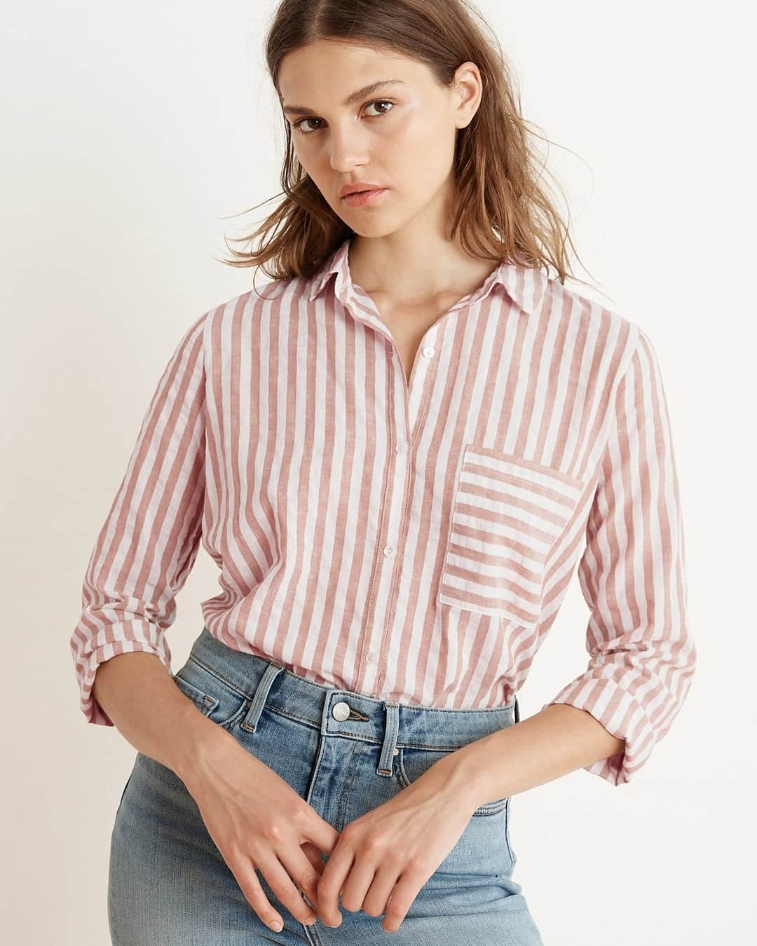 のインスタグラム：「Sunday stripes. . . #velvetla #laidbackchic #spring2019 #invelvet #elevatedstaples」