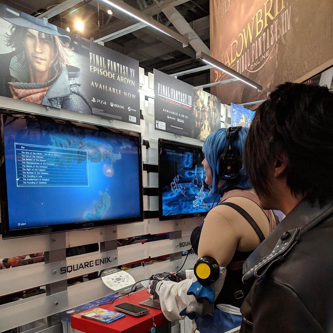 FINAL FANTASY XVさんのインスタグラム写真 - (FINAL FANTASY XVInstagram)「‪We had such a fun time seeing everyone at #PAXEAST2019! Thank you to everyone who came by to play #FinalFantasy XV EPISODE ARDYN! You guys are the best!‬」4月1日 9時12分 - ffxv