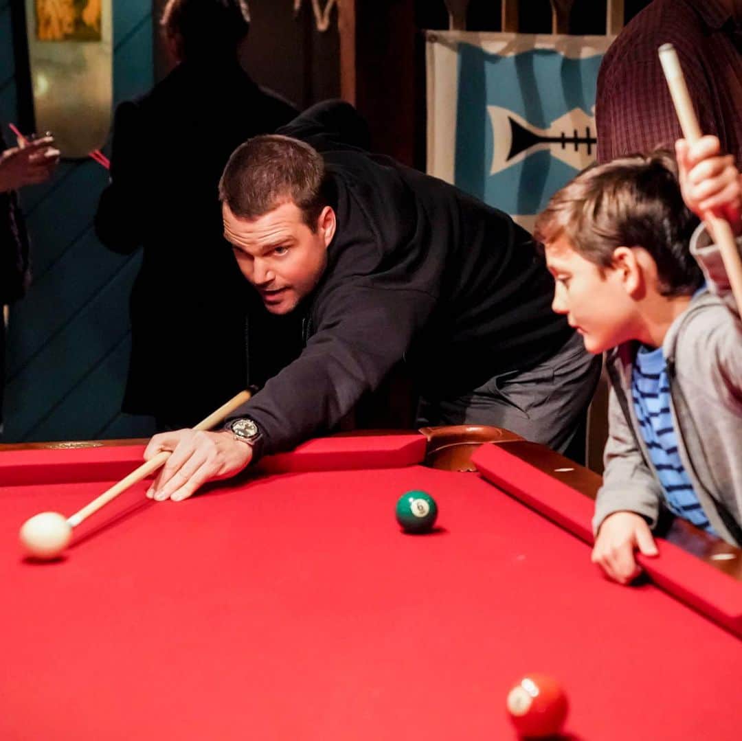 NCIS:LA 〜極秘潜入捜査班のインスタグラム：「Tonight uncle Callen gives his nephew a lesson on playing pool. New #NCISLA starts soon on #CBS.」