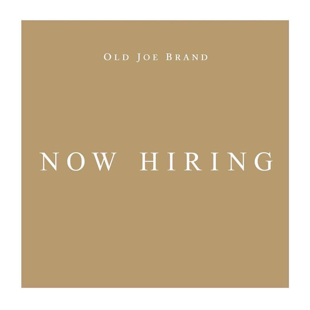 OLD JOE Official Instagramさんのインスタグラム写真 - (OLD JOE Official InstagramInstagram)「この度はOLD JOEでは、 私たちの物づくりに共感し、高い志を持って業務に取り組んでいただけるスタッフを募集しております。  ご興味のある方は、プロフィールからホームページへアクセスいただき”FEATURES” からご確認ください。 #oldjoe #oldjoebrand #oldjoe_flagshipstore」4月1日 10時07分 - oldjoebrand