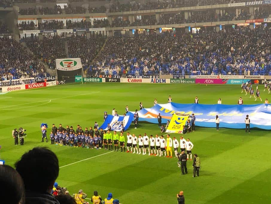 青木愛さんのインスタグラム写真 - (青木愛Instagram)「関西ダービー⚽️⚡️💙🖤vs🐮﻿ ﻿ パナスタの最多入場者数更新やって。﻿ 37076人！すごいね🙌🏻」4月1日 10時32分 - aiaoki_official