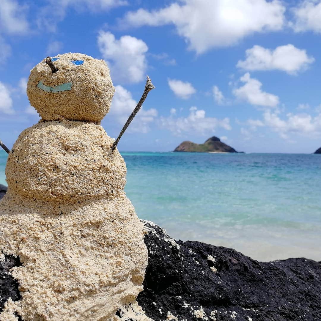 杉山由紀子のインスタグラム：「最高な海🌊 * またすぐに行きたいな💖 * どれも加工なし✨✨ * * #Hawaii #ハワイ #ラニカイ #プライベート #ビーチ #誰もいない #海  #爽快 #ワイキキ #おすすめ #素敵 #sea #sky #love #flower #旅行 #リゾート」