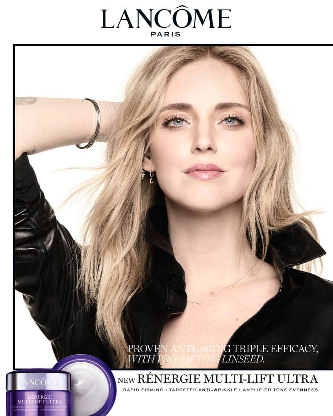キアラ・フェラーニさんのインスタグラム写真 - (キアラ・フェラーニInstagram)「In love with this new @lancomeofficial Rénergie multi-lift ultra campaign ✨ It is not only about a wow product but also about a strong message: reach new heights 💪🏻Everyone should find the energy to Reach new heights. If I can do it, you can do it! #renergie #advertising」4月1日 23時19分 - chiaraferragni