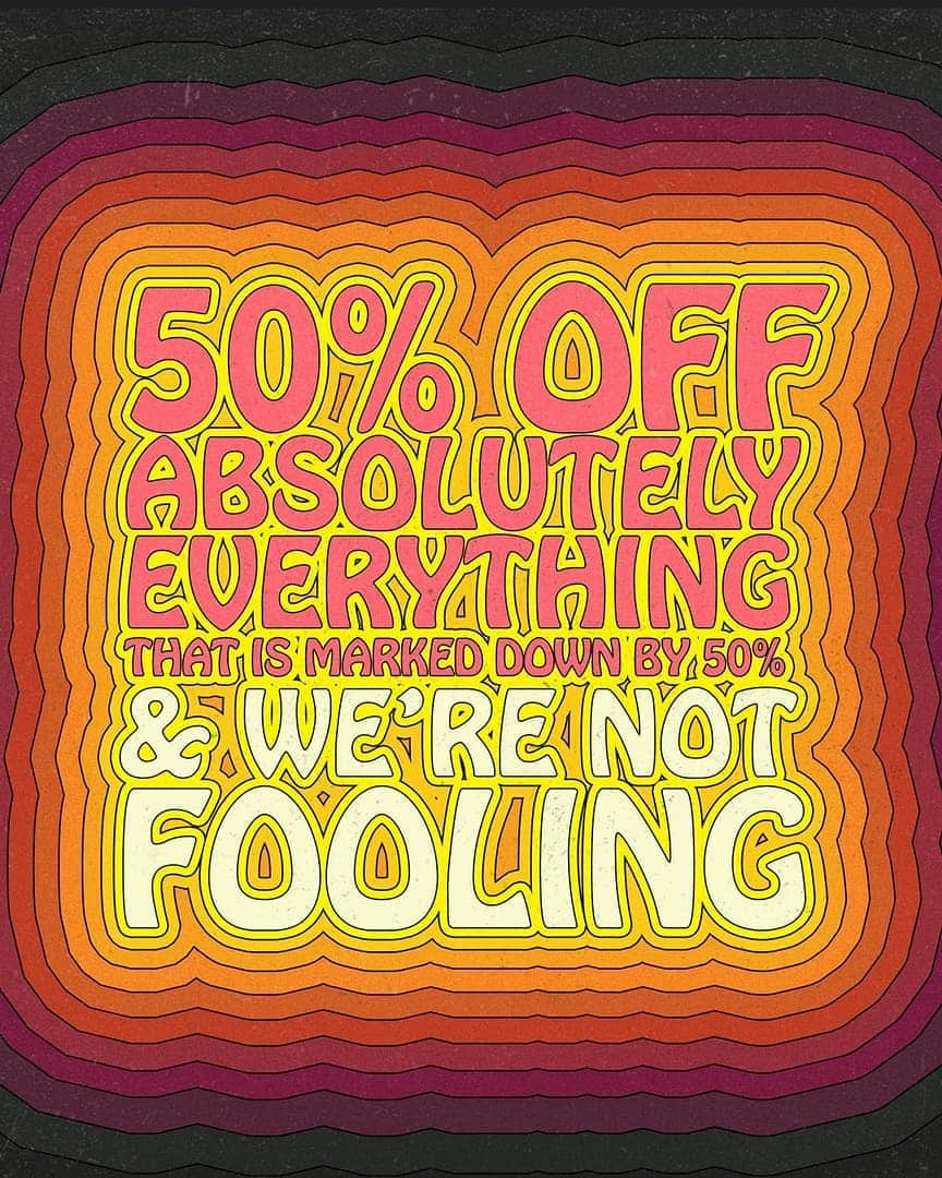 ハンチョロさんのインスタグラム写真 - (ハンチョロInstagram)「Happy April Fools! 50% OFF EVERYTHING...That is marked down by 50%🤘🏻Link in bio! Get em while you can」4月2日 0時02分 - hancholodesigns