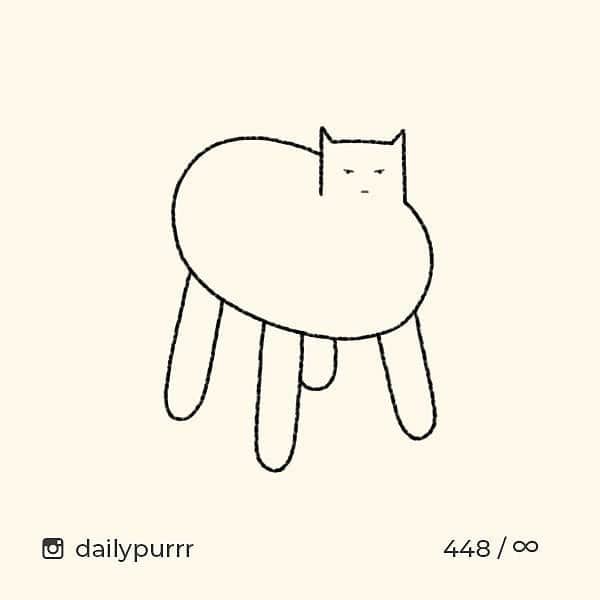 Aww Clubさんのインスタグラム写真 - (Aww ClubInstagram)「These cat drawings will cure your Monday blue ✍🏼@dailypurrr  #meowed #dailypurrr #doodle #9gagmeowdle #masterpiece #accurate」4月1日 16時24分 - meowed