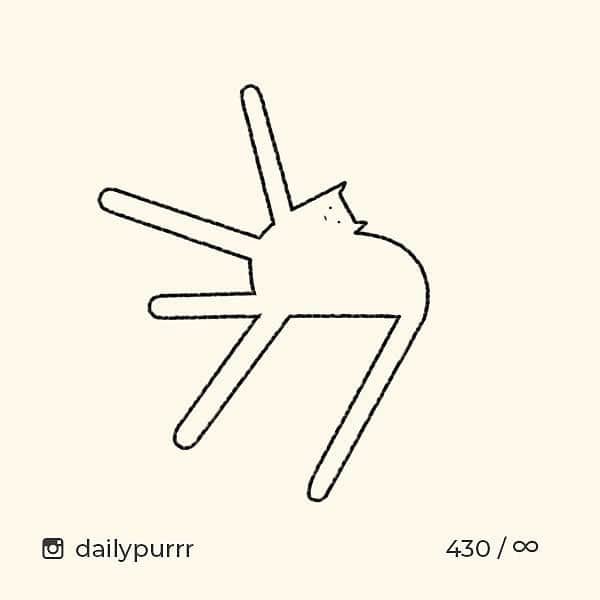 Aww Clubさんのインスタグラム写真 - (Aww ClubInstagram)「These cat drawings will cure your Monday blue ✍🏼@dailypurrr  #meowed #dailypurrr #doodle #9gagmeowdle #masterpiece #accurate」4月1日 16時24分 - meowed