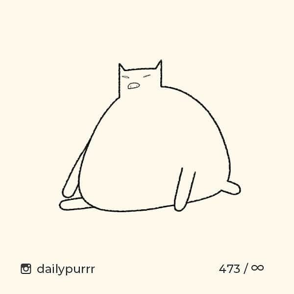 Aww Clubさんのインスタグラム写真 - (Aww ClubInstagram)「These cat drawings will cure your Monday blue ✍🏼@dailypurrr  #meowed #dailypurrr #doodle #9gagmeowdle #masterpiece #accurate」4月1日 16時24分 - meowed
