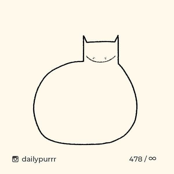 Aww Clubさんのインスタグラム写真 - (Aww ClubInstagram)「These cat drawings will cure your Monday blue ✍🏼@dailypurrr  #meowed #dailypurrr #doodle #9gagmeowdle #masterpiece #accurate」4月1日 16時24分 - meowed