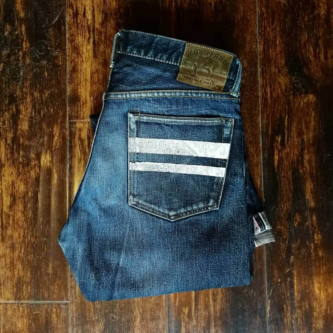 momotarojeansのインスタグラム：「Passed 1 year!  #kojima #kurashiki #okayama #jeans #denim #denimday #denimporn #denimhead #selvedge #selvage #selvedgedenim #selvedgeforum #denimevolution #selvedgemurah #unionspecial #goingtobattle #madeinjapan #japanesedenim #fading #naturalfading #madebyhand #madeinjapan #jeanslife #vintagejeans #fade #selvedge #mensweardaily」