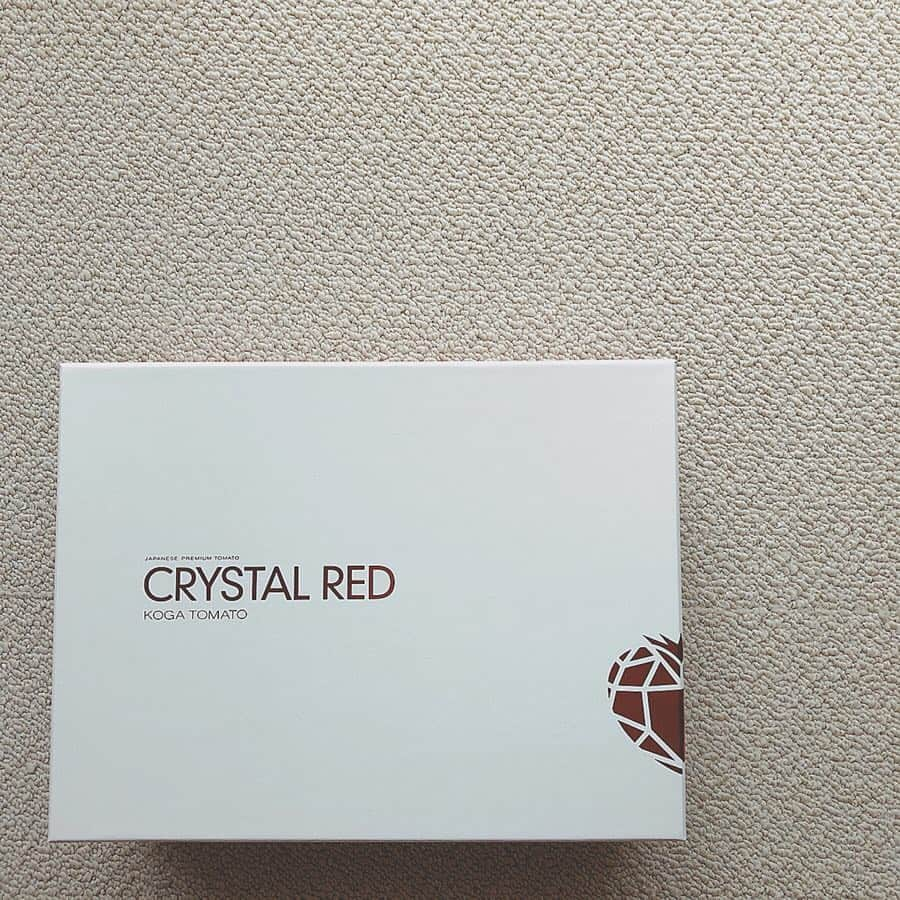 中山忍さんのインスタグラム写真 - (中山忍Instagram)「古賀とまと農園さん🎁 CRYSTAL RED🍅 ハッとする鮮やかな赤！ 滑らかなビロードのような手触り！みずみずしくて ハリのある皮がおいしくてぺろりでした😋 ごちそうさまでした〜❣️ @kogatomato #佐賀 #旅サラダ でお邪魔しました！」4月1日 17時49分 - _shinobu_nakayama_