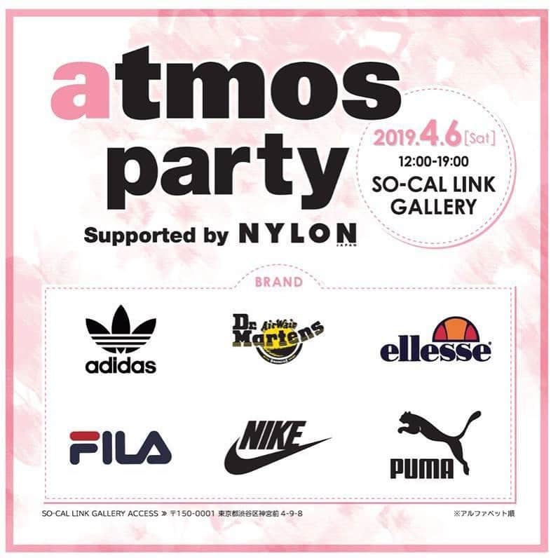 長澤メイさんのインスタグラム写真 - (長澤メイInstagram)「4/6(土)表参道の SO-CAL LINK GALLERYにて 『atmos pink party Supported by NYLON』が開催決定！💘 メイも出るから会いに 来てください🐶💓 「atmos pink」としては 初となる女性に向けたイベント ならではのコンテンツが 盛りだくさんの本イベント。 各ブランドによる非売品の ノベルティや会場先行販売商品の他、 新作の展示ブースやファッションショー、 豪華ゲストによるトークショーも開催。  当日は「atmos」Official APPをダウンロードすると 皆様無料でご入場可能。 最新のAR機能も搭載したコンテンツも開催！ スペシャルコンテンツとしてNYLON JAPAN6月号（2019年4月26日発売）の誌面に登場できるSNAPコンテストを開催。  @atmospink_party @atmos_pink_official @nylonjapan  #atmospinkparty #atmospink #nylonjapan #アトモスピンク」4月1日 19時25分 - xxmeixx1208