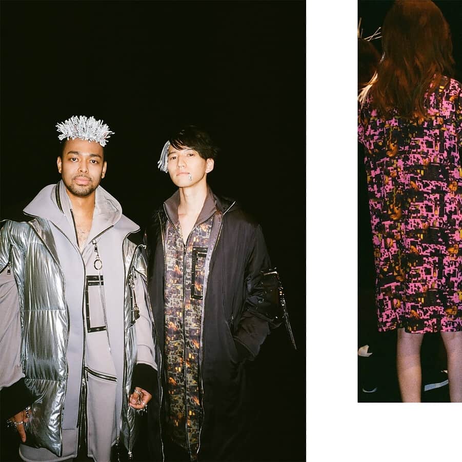 のインスタグラム：「ACUOD by CHANU 19AW COLLECTION “KNOCK OUT YOUR FAKES” @acuodbychanu  #amazonfashionweek #acuodbychanu#streetstyle#droptokyo#tokyo#japan#streetscene#streetfashion#streetwear#ootd#streetculture#fashion Photography: @kyoheihattori @abeasamidesu」