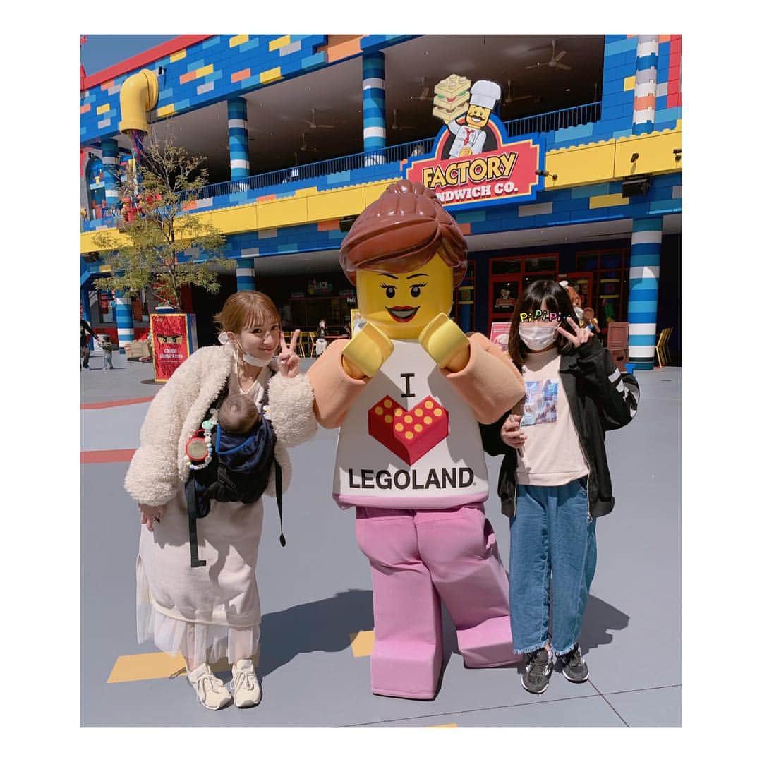 辻希美さんのインスタグラム写真 - (辻希美Instagram)「レベッカとバディと❤️ #レゴランド #LEGO #レベッカ #バディ #可愛いかった #❤️」4月1日 21時07分 - tsujinozomi_official