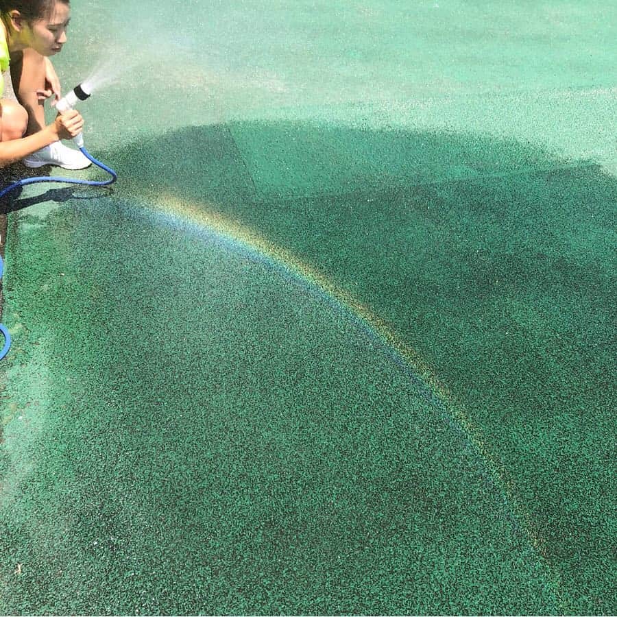福島千里さんのインスタグラム写真 - (福島千里Instagram)「: 新元号をお祝いして🌈🌸 あしたからもがんばろう、」4月1日 22時47分 - chisatofukushima0627