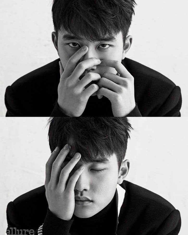のインスタグラム：「DO (EXO)💙for Allure Korea December 2018. 📸by Kim Yeong Jun . . . . . #DoKyungSoo #도경수 #都暻秀#KyungSoo #Kpop #exodo #doexo#exokyungsoo #koreanboy #스타일 #유행 #모델 #男の子 #귀엽다 #소년 #아름다운 #ファッション #スタイル #モデル #셀카 #셀피 #인친 #스타일 #셀스타그램#얼스타그램 #데일리 #데일리룩 #일상 #팔로우#소통」