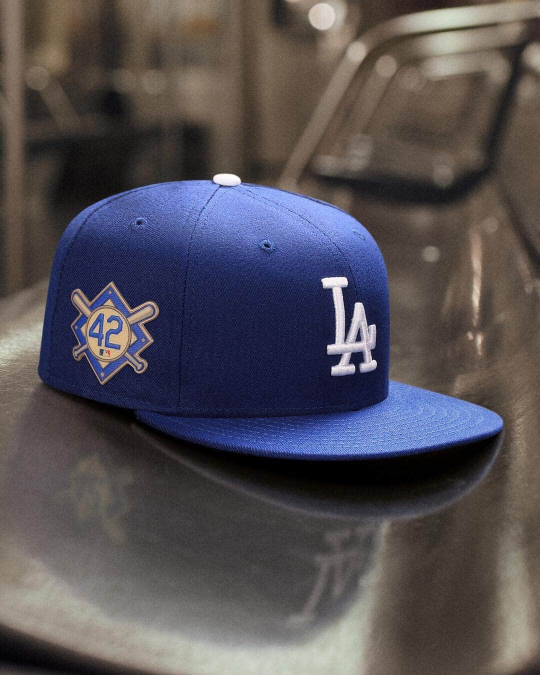 ニューエラ・キャップのインスタグラム：「The Official Cap of Jackie Robinson Day available now. Find your team at neweracap.com. WE REIGN AS ONE」