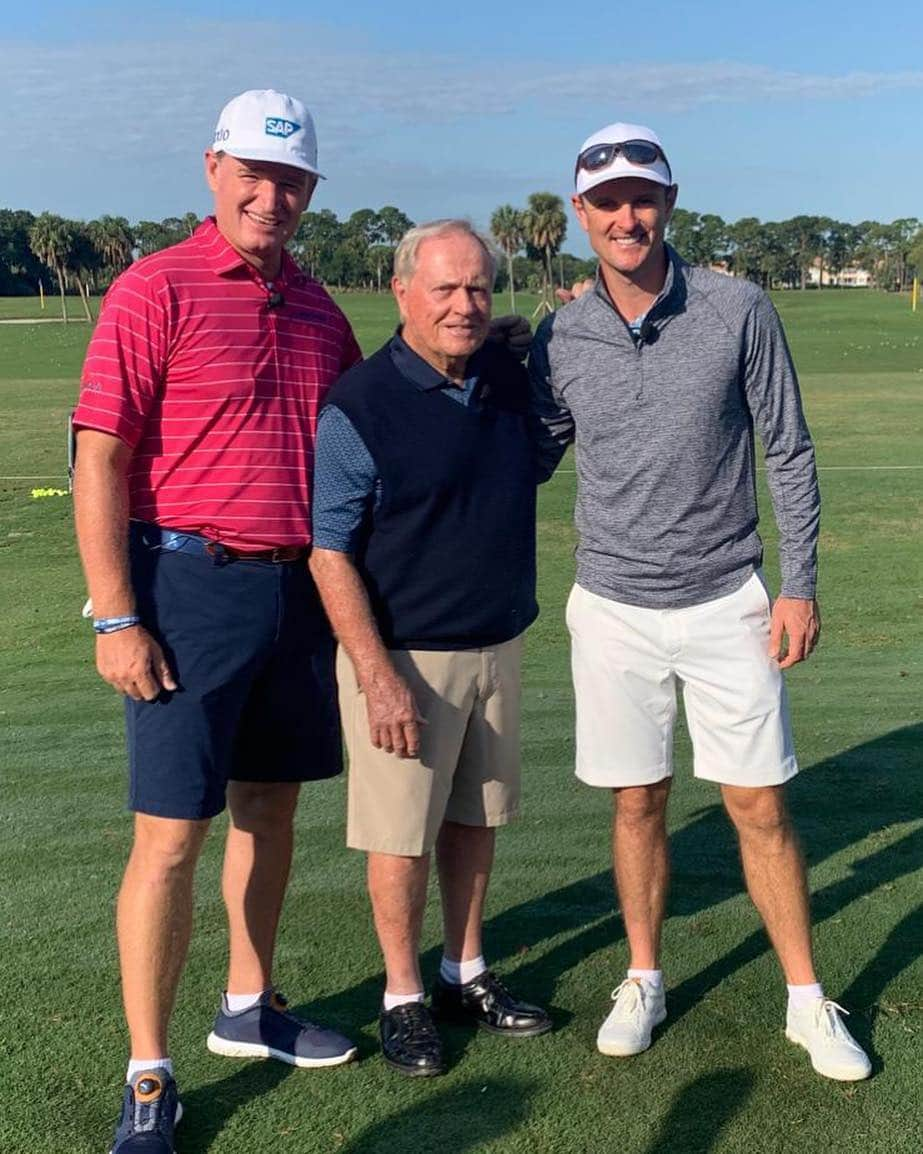 ジャスティン・ローズさんのインスタグラム写真 - (ジャスティン・ローズInstagram)「Great day with these 2 legends @jacknicklaus @ernieelsgolf supporting #ConquerCancerFoundation for the #IntegraConnectGolfClassic」4月1日 23時08分 - justinprose99