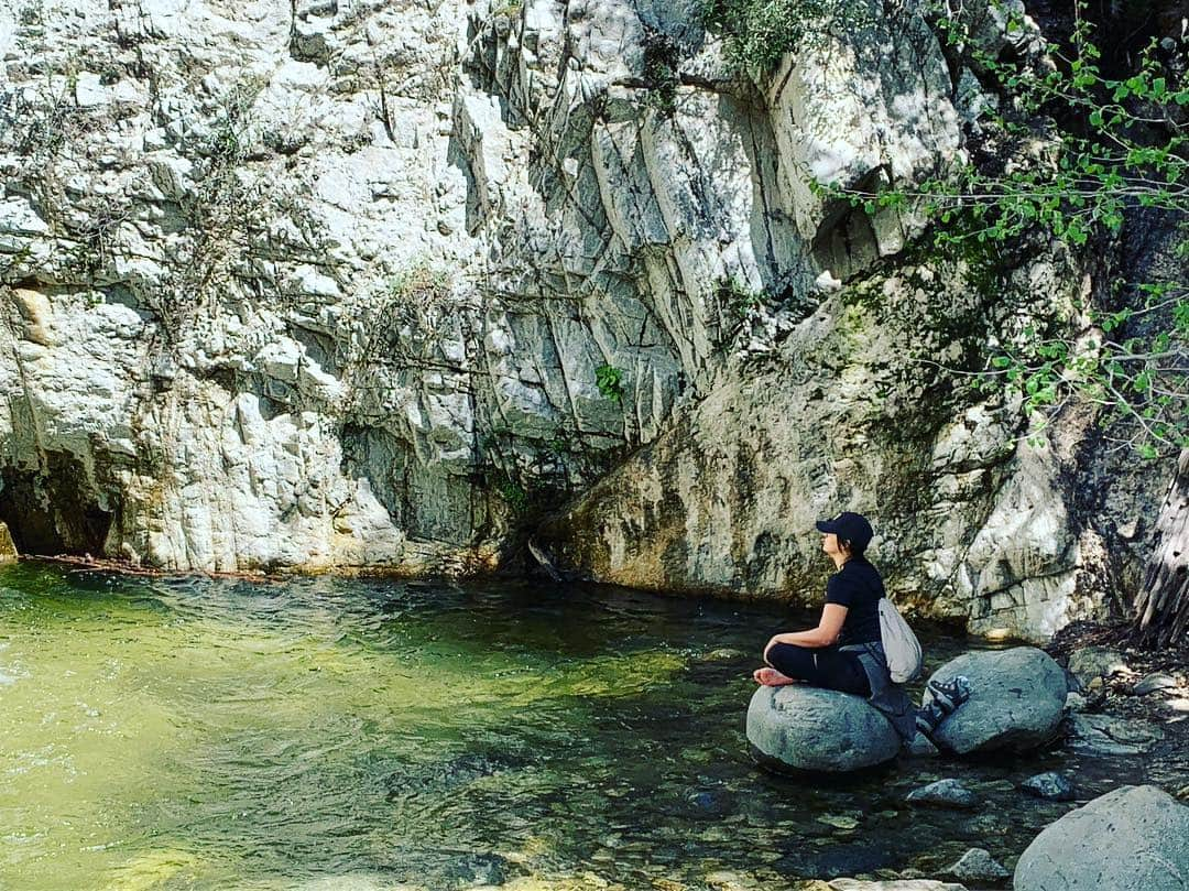 レスリー＝アン・ハフさんのインスタグラム写真 - (レスリー＝アン・ハフInstagram)「Meditating on the post-hike sammies waiting in the car」4月2日 8時32分 - leslieannehuff