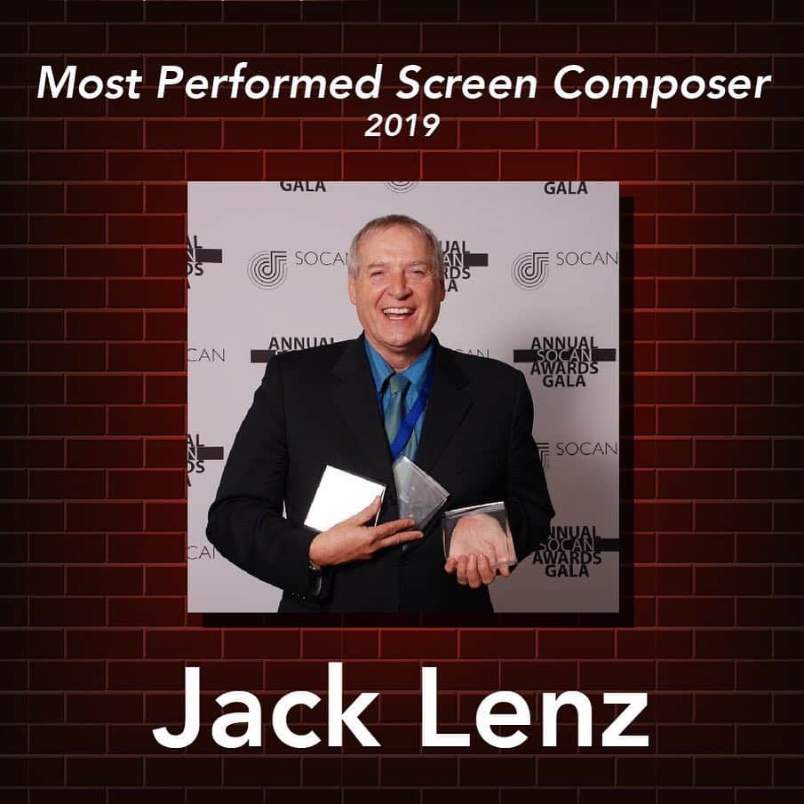SOCANさんのインスタグラム写真 - (SOCANInstagram)「Congrats to Jack Lenz for being the Most Performed Screen Composer #socanawards」4月2日 10時11分 - socanmusic