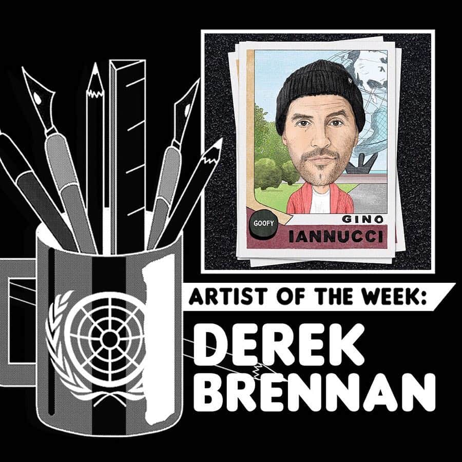 The Berricsさんのインスタグラム写真 - (The BerricsInstagram)「Artist of the week @derekmichaelbrennan pays tribute to skating, and the pros who have steered the culture’s trajectory, with his series of Pro Skateboarding trading cards. Check out theberrics.com to see more of his amazing artwork and an interview we did with him to take a closer look at his creative masterpieces. Link in bio😇.」4月2日 5時40分 - berrics