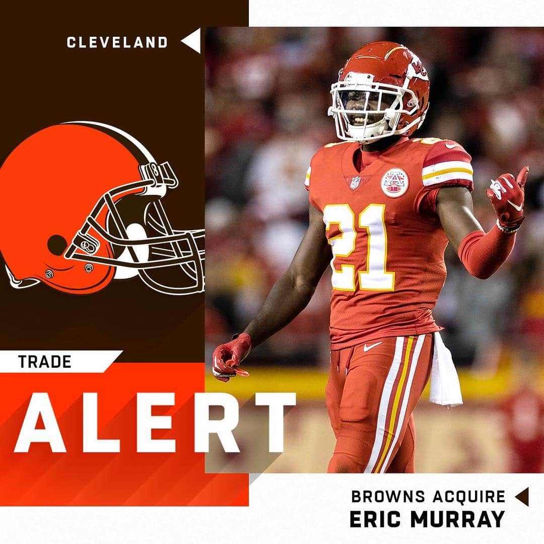 NFLさんのインスタグラム写真 - (NFLInstagram)「TRADE ALERT: Browns send DE Emmanuel Ogbah to the Chiefs in exchange for S Eric Murray.」4月2日 5時51分 - nfl