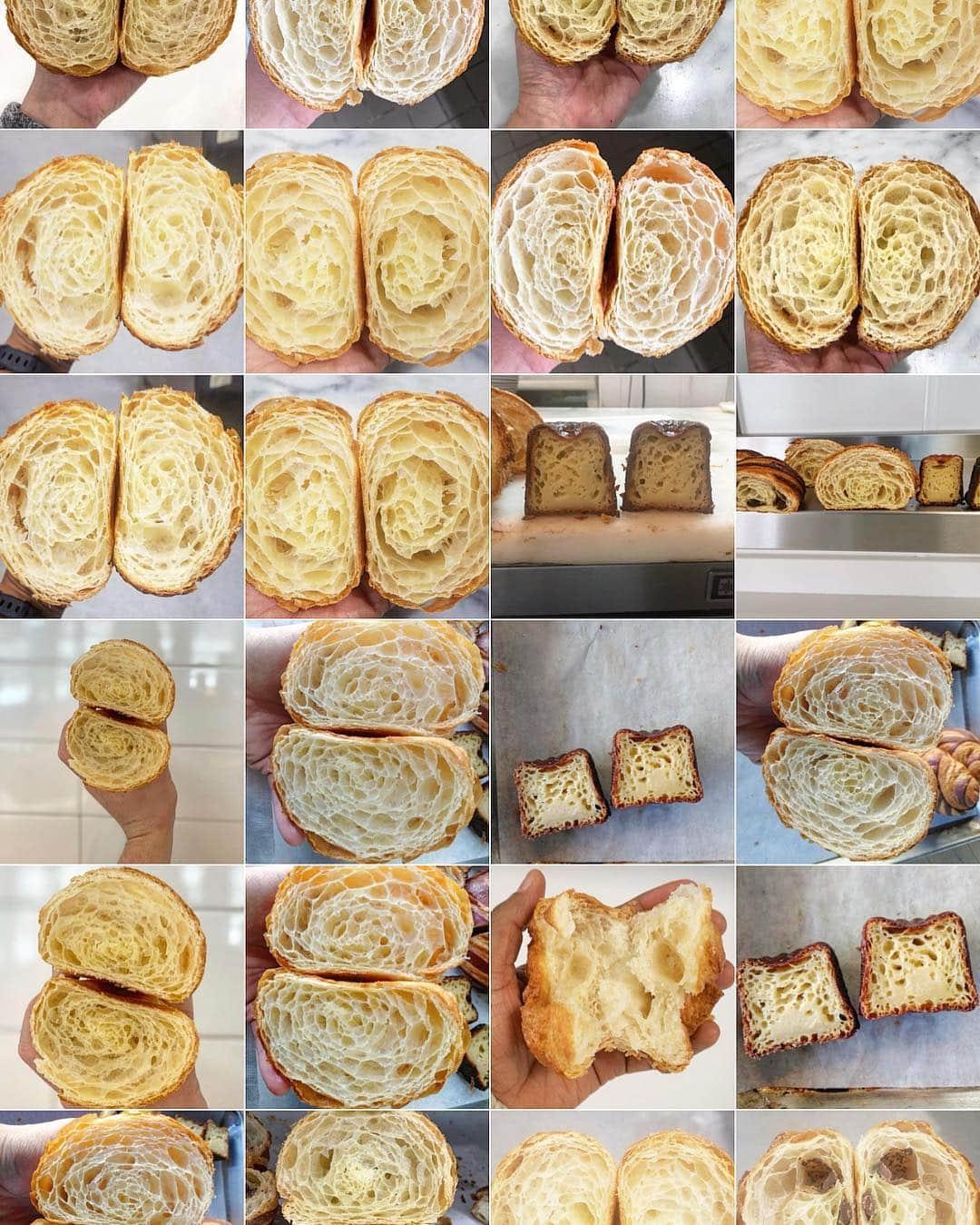 DOMINIQUE ANSEL BAKERYさんのインスタグラム写真 - (DOMINIQUE ANSEL BAKERYInstagram)「What my photo album looks like on my phone. Daily croissant cross sections from all the shops totaling up to 3,000+ photos. #🥐」4月2日 6時04分 - dominiqueansel