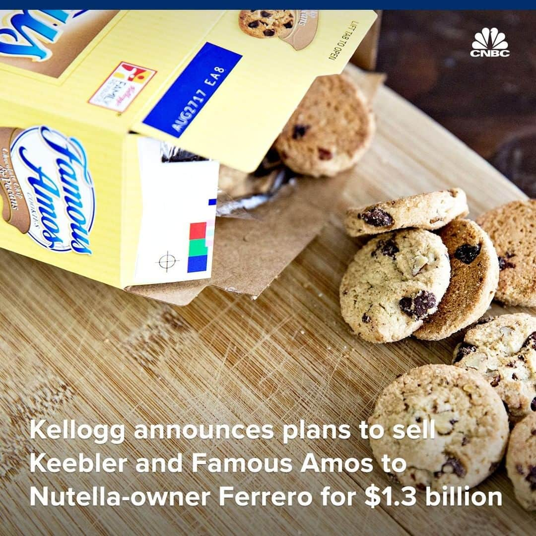 CNBCさんのインスタグラム写真 - (CNBCInstagram)「The Keebler elves have a new home.⁣ ⁣ Ferrero, the parent company of Nutella, will acquire Keebler and Famous Amos. In the past two years, Ferrero has bought Ferrara Candy Co. for $1 billion and Nestle's U.S. candy business for $2.8 billion. Its array of brands now includes Butterfinger, SweeTarts and Crunch.⁣ ⁣ Ferrero beat out Hostess Brands for the cookie business, people familiar with the deal previously told CNBC. The owner of Twinkies and Ho Hos had been looking to acquire Keebler through a "Reverse Morris Trust," an unusual deal structure that allows for a tax-efficient combination of two similarly sized companies.⁣ ⁣ You can read more on the deal, at the link in bio.⁣ ⁣ *⁣ *⁣ *⁣ *⁣ *⁣ *⁣ *⁣ *⁣ ⁣ #Nutella #Kellogg #Keebler #FamousAmos #Ferrero #Candy #Chocolate #Nestle #Butterfinger #Sweetarts #Crunch #Hostess #Twinkies #business #News #Deals #Deal #Dealmaking #Finance #CNBC⁣」4月2日 8時00分 - cnbc