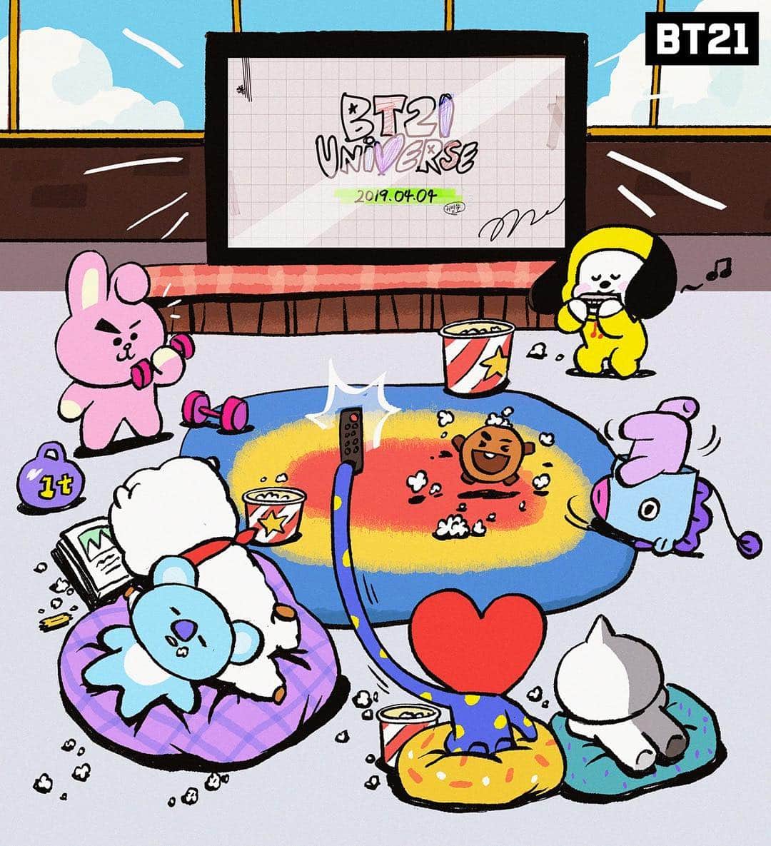 BT21 Stars of tomorrow, UNIVERSTAR!さんのインスタグラム写真 - (BT21 Stars of tomorrow, UNIVERSTAR!Instagram)「. 8 different ways to wait for your favorite series 🍿 . D-2 till the first episode! ! 🎬  Mark your calendar every Thursday! 👉  Link in Bio #BT21_UNIVERSE #ComingSoon #April4th #EveryThursday #BT21」4月2日 18時00分 - bt21_official