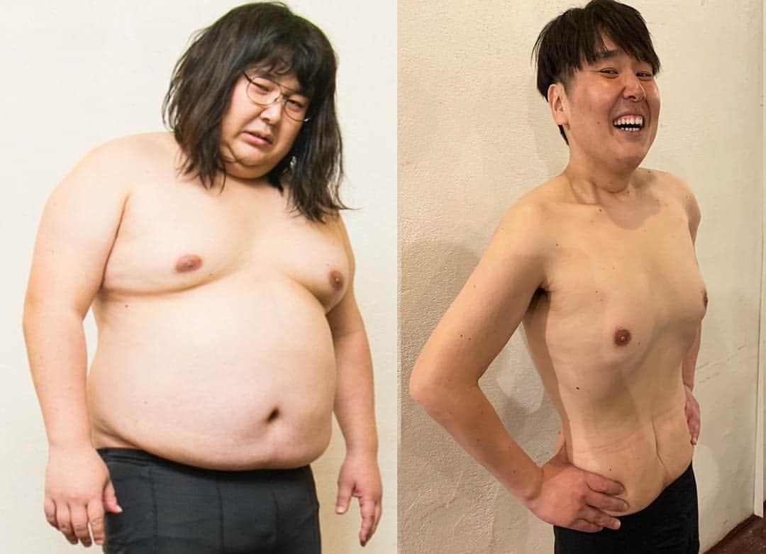 ガリガリガリクソンさんのインスタグラム写真 - (ガリガリガリクソンInstagram)「【引退のお知らせ】 この度、私ガリガリガリクソンは脂肪に別れを告げてデブを引退する事になりました。  何をしても痩せなかった私が、人生の全てを賭けた最後のダイエットにより、5ヶ月で122.4kg→75.1kg（47.3kg減）になりました。  今まで本当にありがとうございました。デブとか笑うw」4月2日 18時02分 - gg_galixon
