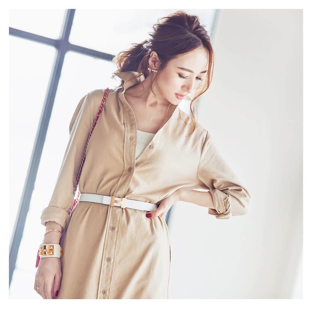 ur'sさんのインスタグラム写真 - (ur'sInstagram)「【PICK UP ITEM】 . 星玲奈さん(@reinahoshi1015)×ur's特集 2019 S/S collectionからご紹介。 . 「女性らしくメリハリがつくよう、 ベルトでウエストをマークしています。 シャツは中のインナーを見せるように着ると、 顔まわりがすっきりと抜け感のある印象に。」 . NO.BTXU0541 ■Onepiece ￥3,990+tax . NO.BSXP2008 ■Leggings ￥1,990+tax . ご購入は、写真をタップして 商品ページへ✔️ . 商品・ご注文に関しては、 下記よりお問い合わせお願いいたします。 . info@ur-s.me . . . #urs_official #urs #coordinate #instagood #ootd #spring #ファッション #fashion #outfit#2019ss #星玲奈 #きれいめ #プチプラ」4月2日 18時04分 - urs_official