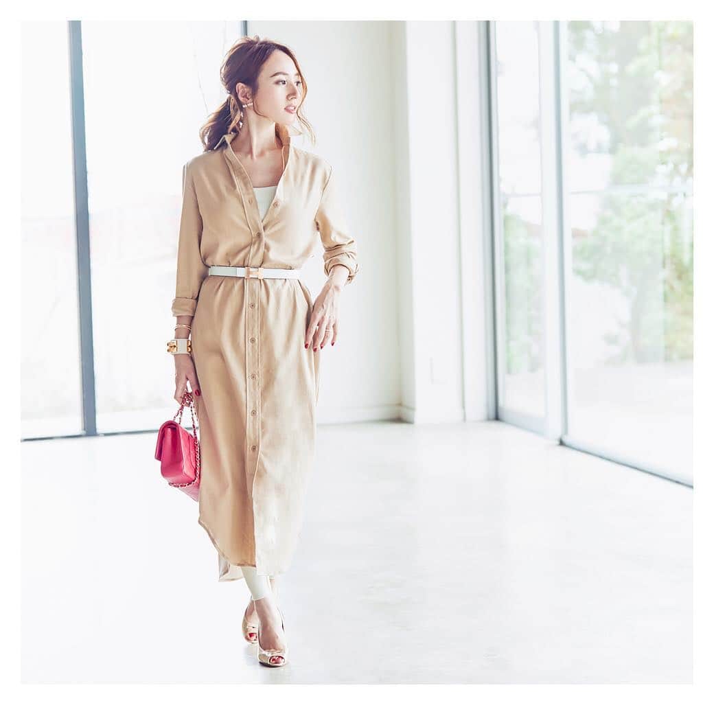 ur'sさんのインスタグラム写真 - (ur'sInstagram)「【PICK UP ITEM】 . 星玲奈さん(@reinahoshi1015)×ur's特集 2019 S/S collectionからご紹介。 . 「女性らしくメリハリがつくよう、 ベルトでウエストをマークしています。 シャツは中のインナーを見せるように着ると、 顔まわりがすっきりと抜け感のある印象に。」 . NO.BTXU0541 ■Onepiece ￥3,990+tax . NO.BSXP2008 ■Leggings ￥1,990+tax . ご購入は、写真をタップして 商品ページへ✔️ . 商品・ご注文に関しては、 下記よりお問い合わせお願いいたします。 . info@ur-s.me . . . #urs_official #urs #coordinate #instagood #ootd #spring #ファッション #fashion #outfit#2019ss #星玲奈 #きれいめ #プチプラ」4月2日 18時04分 - urs_official