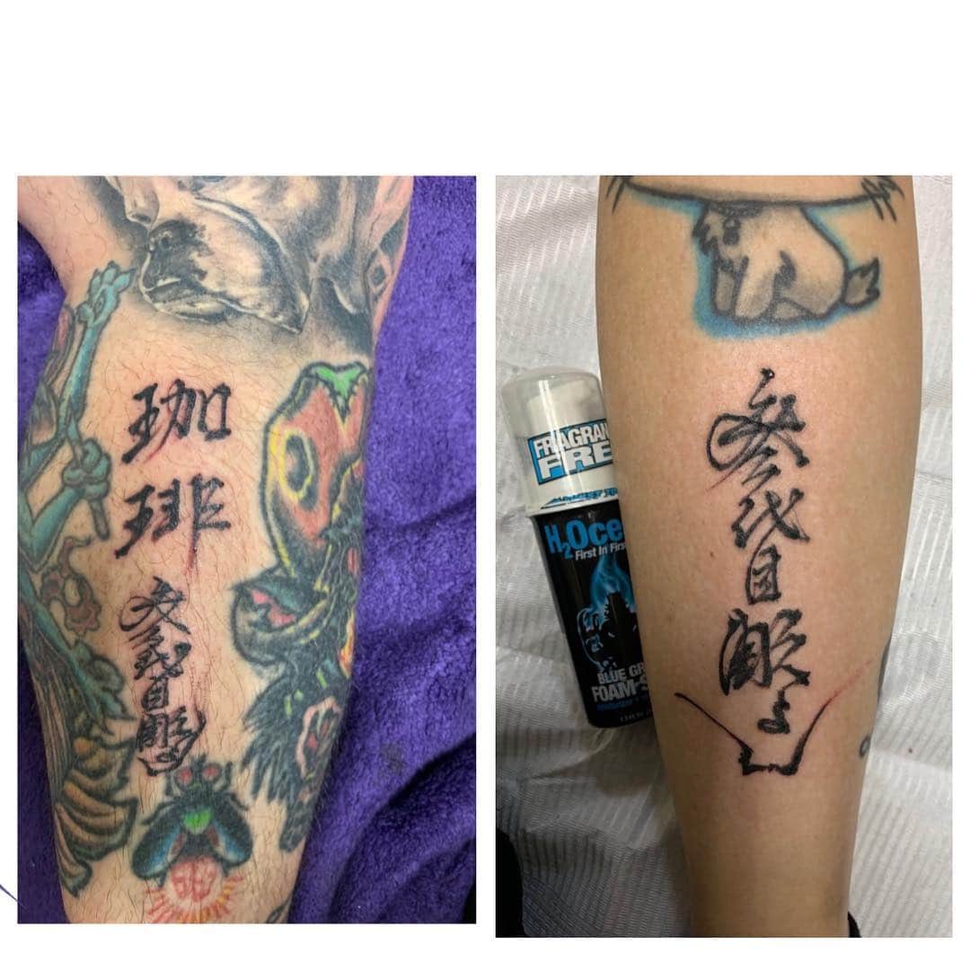 中野義仁さんのインスタグラム写真 - (中野義仁Instagram)「@tosottpodcast san 👍 @taylorbrynne011 san 🌸 my studio came today ‼️ making kanji tattoo 👏🙏🙇‍♂️ very nice time together 👍👍 #H2ocean #H2oceanproteam #officialh2ocean #instagram #memory #traditional #carigraphy  #kanji #art #artist #artistmafia #tattoos #tattooing #tattoo #tattoomag #irezumi #inK #inkdmag #tattoomagazine #tattoos_of_instagram  #tattoolifemagazine #tattooenelgy #tattooinstagram #tattoomania #artistmafia #tattoocultur #tattoocomunity #tattooculturmagazine #tattooare  @jessyentattoo @dennis_camsupply @yokohama_tattoo_museum @souryou @kiwamijewelry @horiyoshi3shop @taiwantattooconvention」4月2日 18時16分 - horiyoshi_3