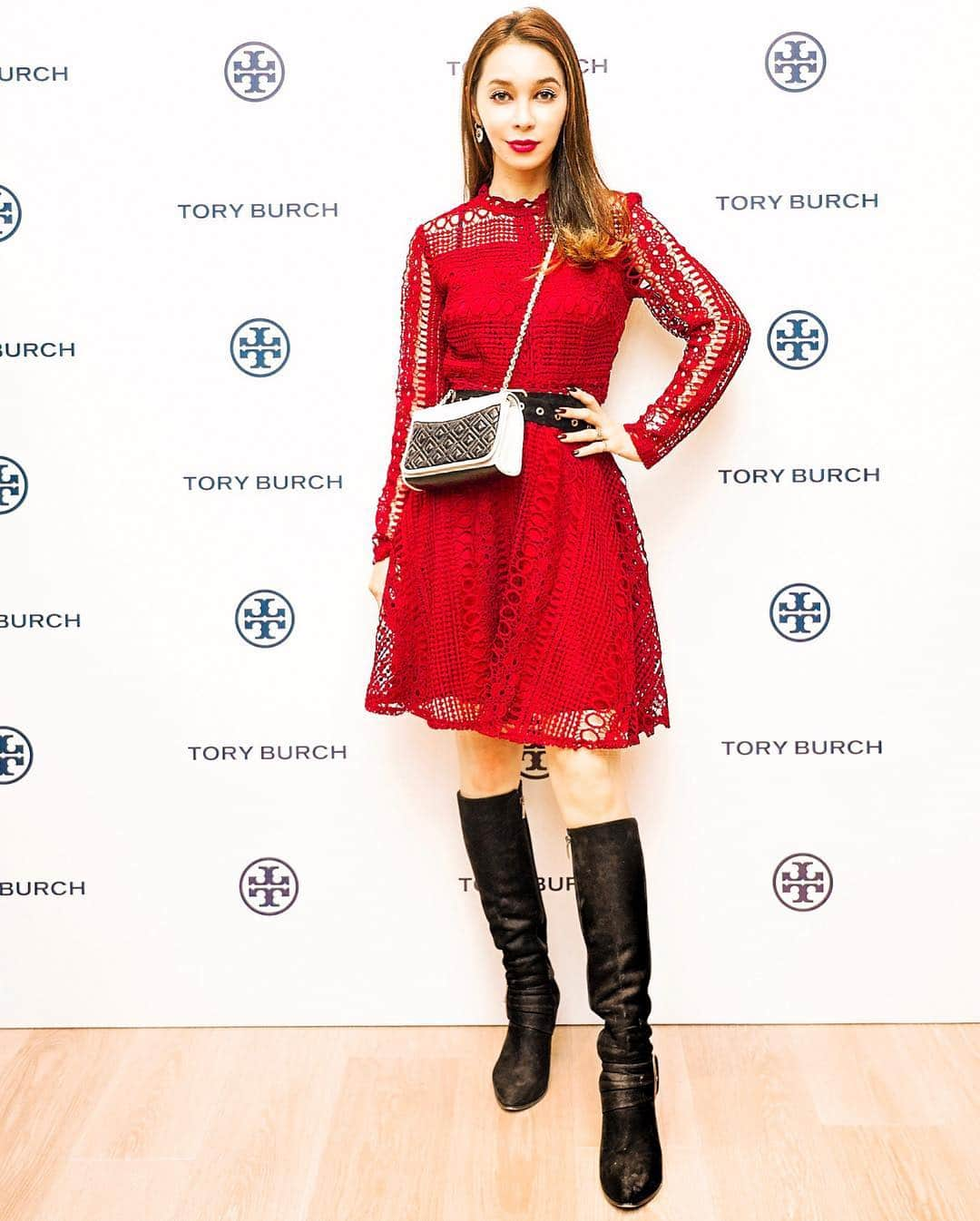 Gabrielaさんのインスタグラム写真 - (GabrielaInstagram)「Tory Burch party✨ . Thanks for having me 💕 . . . . #toryburch #toryburchjapan #fashion #ootd #party #festa #トリーバーチ #バッグ #パーティー #コーデ」4月2日 18時55分 - rkgabriela