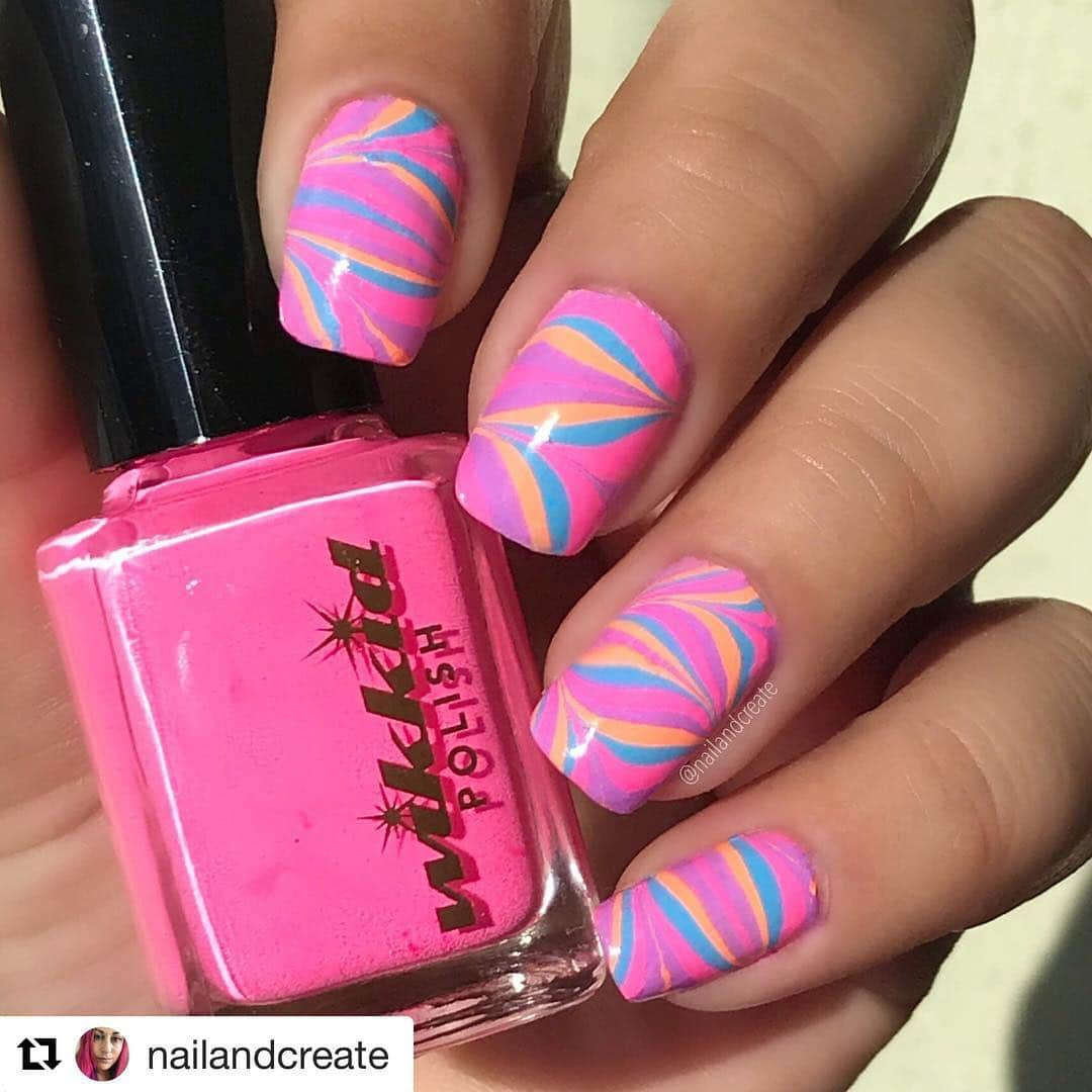 Nail Designsさんのインスタグラム写真 - (Nail DesignsInstagram)「Credit: @nailandcreate ・・・ #marblemonday #mondaymarble #wikkidpolish #wikkidneons #wikkidwhore #wikkidwatermarble #nailitdaily #nailista #nailstagram #nails2inspire #nailinspo #pastelneons #nailsonfleek #nailpromote #ukindiepolish #indieswatch #trna #nailspafeature #watermarble #watermarblenailart #instanails #nailporn」4月2日 10時40分 - nailartfeature