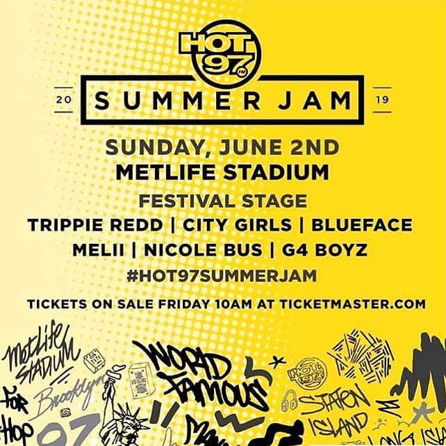 ファンクマスター・フレックスのインスタグラム：「Cranking!!!! @hot97 !!!!!!! Via: @pioferro #Hot97SummerJam」