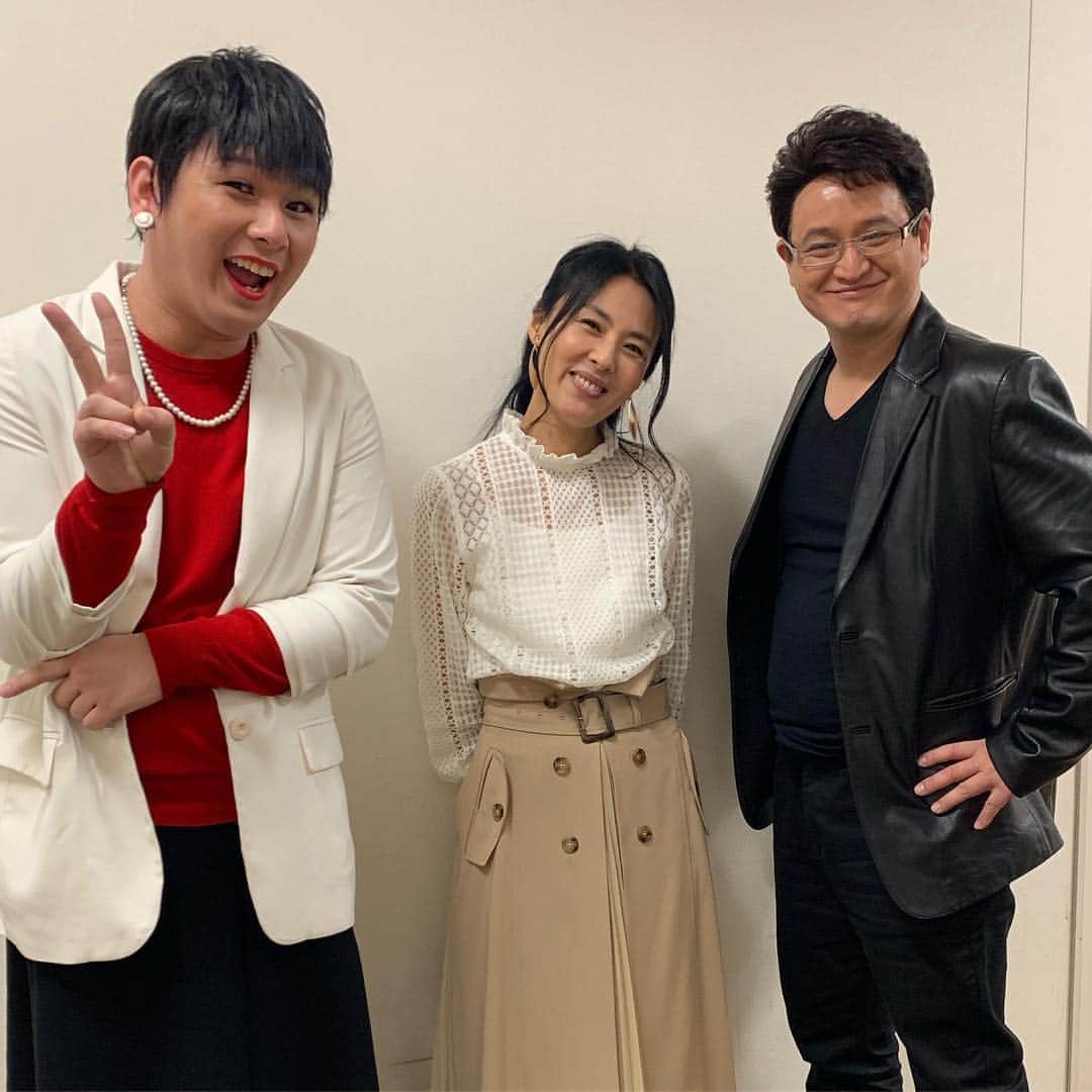 のインスタグラム：「どうもホリプロの三本柱です。 今夜、7時からフジテレビ『潜在能力テスト2時間SP』に出演してるからみてください。  #潜在能力テスト  #井森美幸 様 #和田アキ子 様 #船越英一郎 様 #井森美幸さんのモノマネが一番似ている #ホリプロ 様」
