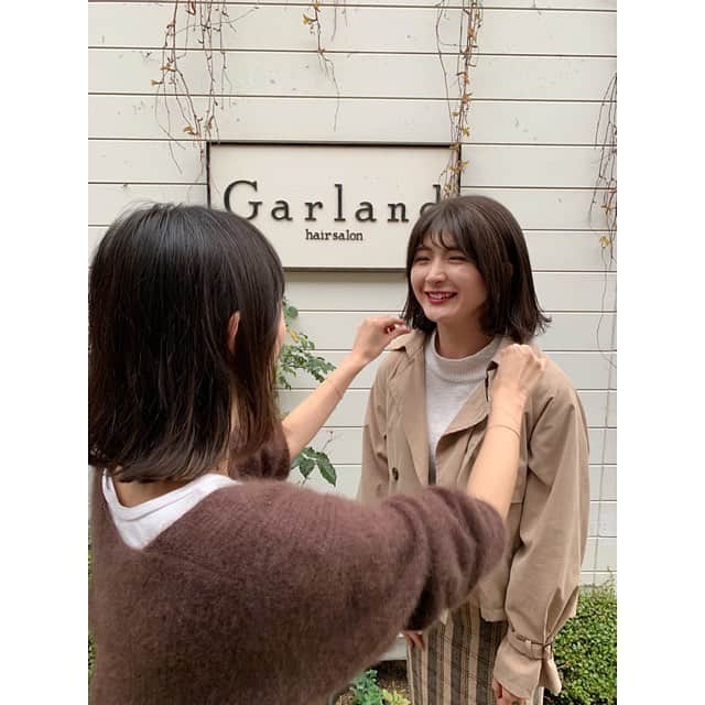 森咲樹さんのインスタグラム写真 - (森咲樹Instagram)「さらに短くしちゃった♡✂︎﻿ ﻿ #garland #渋谷美容院 #原宿美容院 #表参道美容院 #hairsalon #haircut #shibuya #harajuku #omotesando #coiffure #salondecoiffure #salondebeaute #cheuveux #bobhaircut」4月2日 17時36分 - mori_saki_official