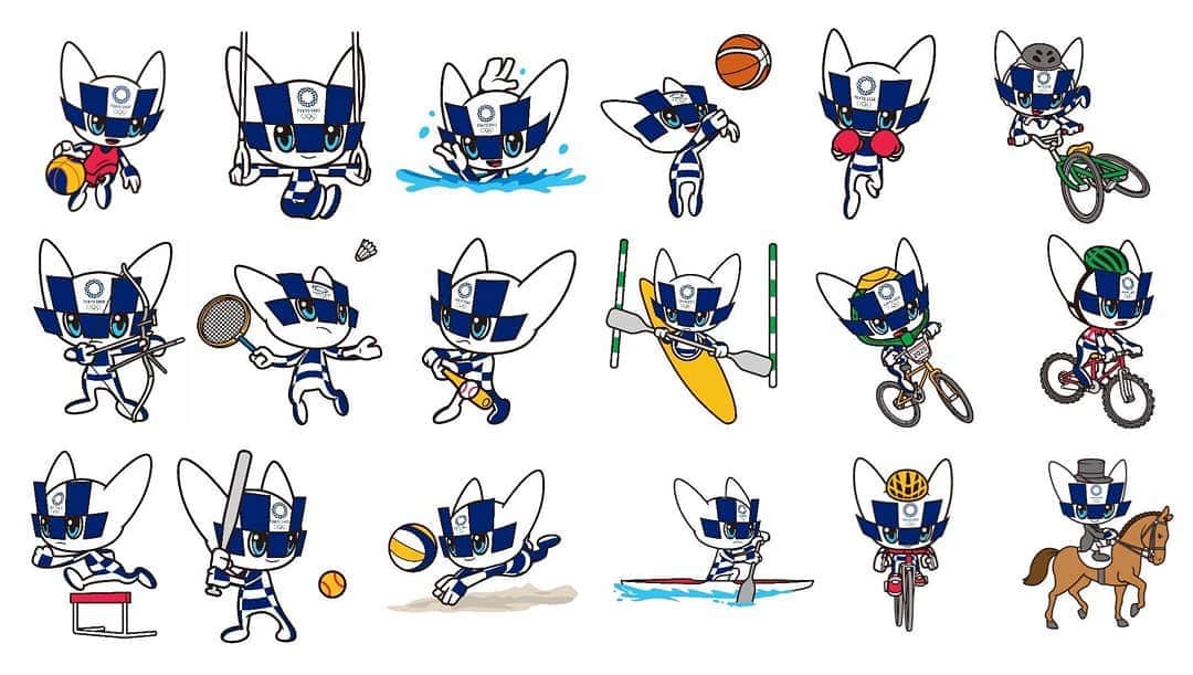 オリンピックさんのインスタグラム写真 - (オリンピックInstagram)「@Tokyo2020 unveils mascot images representing Olympic sports and disciplines #Miraitowa #Tokyo2020 #478daystogo」4月3日 4時01分 - olympics