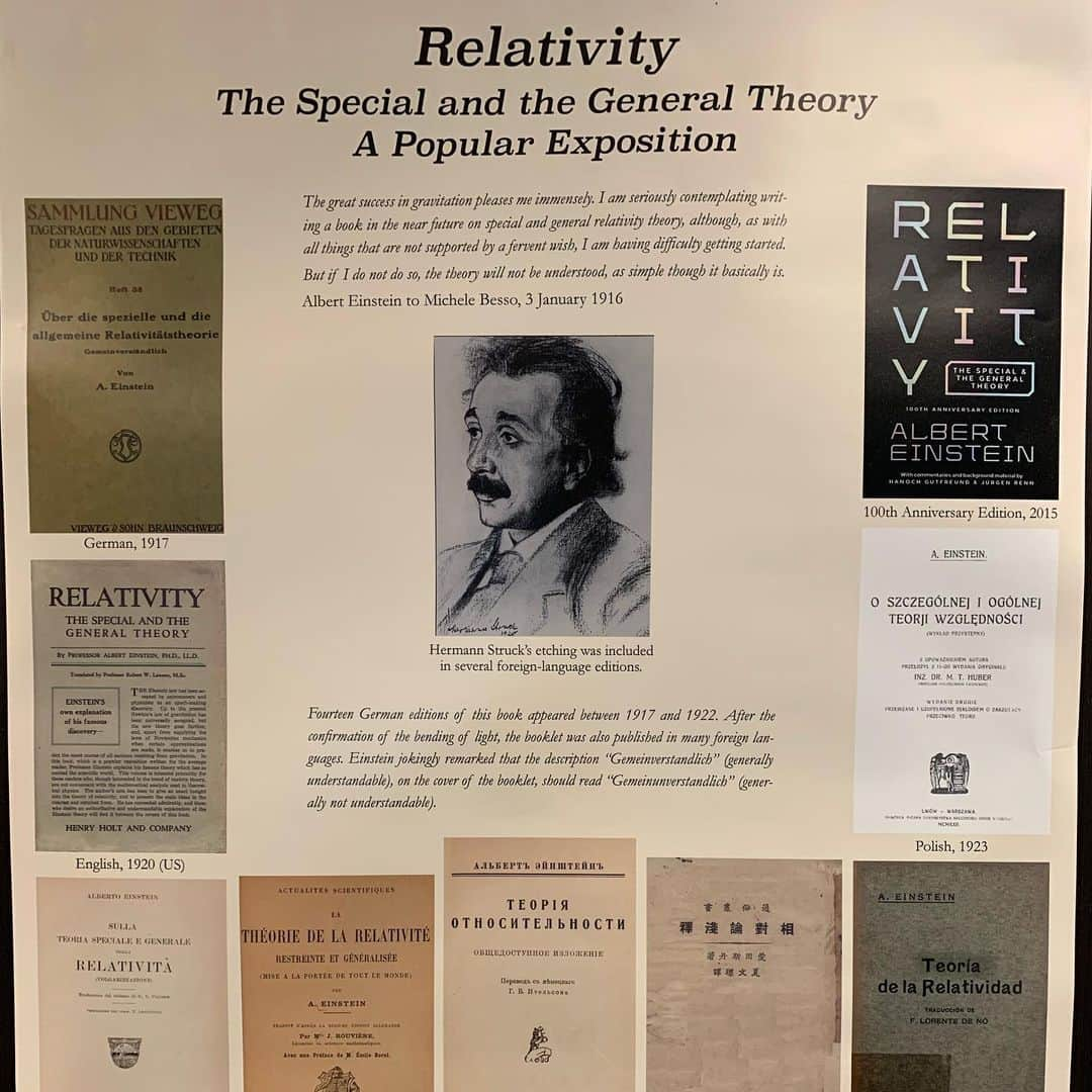 アルベルト・アインシュタインさんのインスタグラム写真 - (アルベルト・アインシュタインInstagram)「A poster hanging up at the Albert Einstein Archives @hebrewuniversity」4月3日 4時10分 - alberteinstein