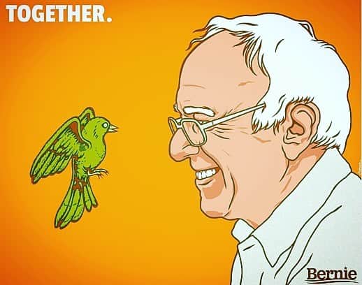 ジェイソン・ムラーズさんのインスタグラム写真 - (ジェイソン・ムラーズInstagram)「Birds of a feather vote together. @berniesanders is my songbird.」4月3日 4時29分 - jason_mraz