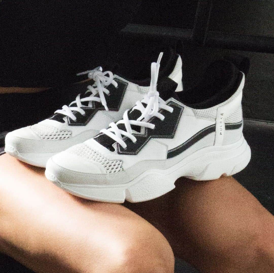 のインスタグラム：「Spring Summer 2019 Collection: PULSAR X  In store. NOW. . . . . . . . . . #PULSARX #sneakers #shoes #man #newcollection #spring #summer #ss19 #leather #sock #mesh #brunobordese #white #grey #sport #mood #fashion #fashiondesign #shoesoftheday #shoeslover #italianshoes #madeinitaly #shoesaddict #footwear #streetwear #instashoes #shoesaddict #milano」